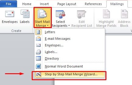 cara membuat mail merge di ms word
