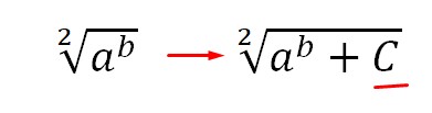 √(2&a^b+C)