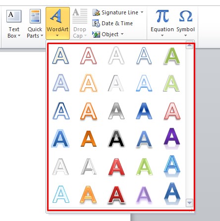 membuat tulisan melingkar di word