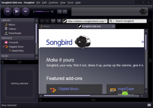 Aplikasi Pemutar Musik PC SongBird