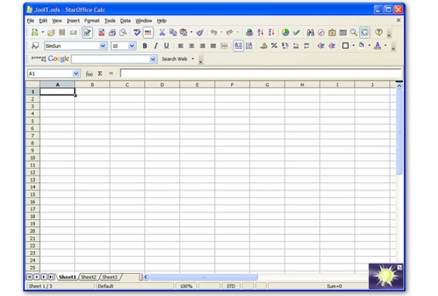 Perangkat Lunak Pengolah Angka StarOffice Calc