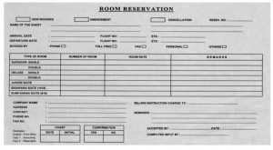 Form Reservation Hotel