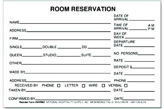 Reservation перевод