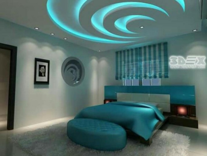 Desain Plafon Kamar Tidur Hotel 3D Unik