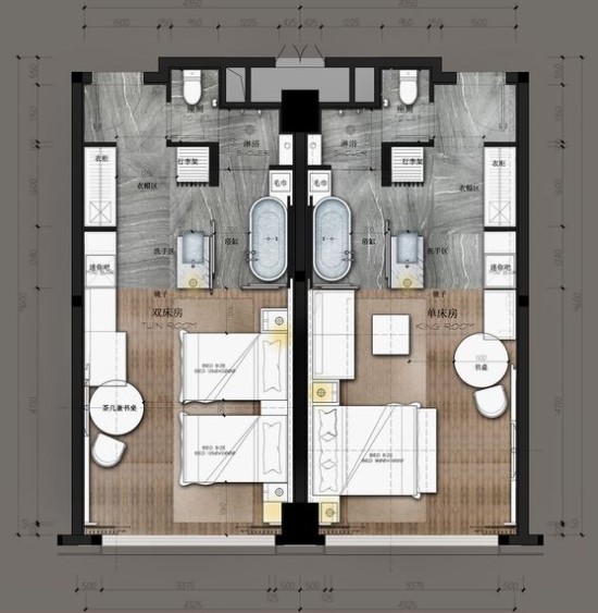 Layout Kamar Hotel Detail