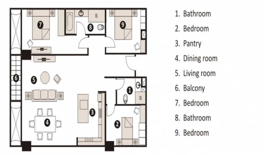 Layout Kamar Hotel