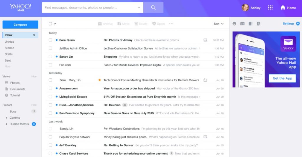 Email Selain Gmail adalah Yahoo Mail