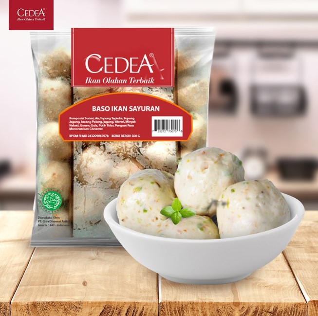 Jenis Cedea Baso Ikan Sayuran