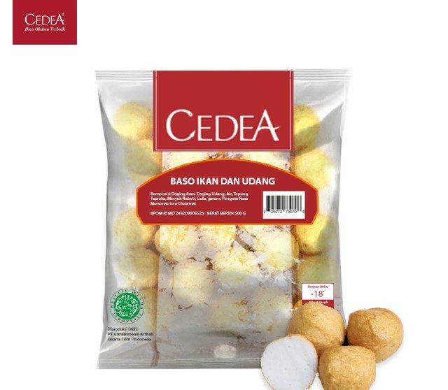 Jenis Cedea Baso Ikan dan Udang