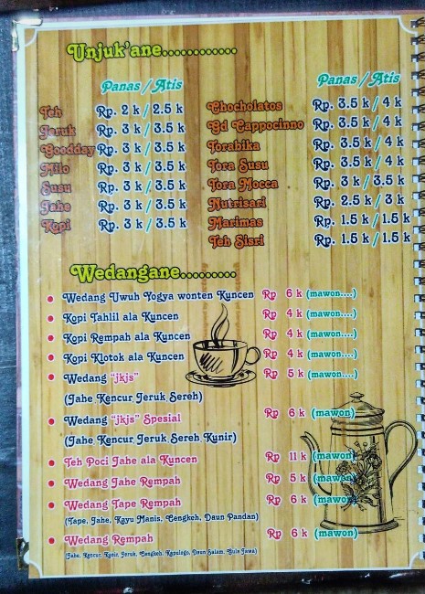 Cafe Jowo Angkringan Berkah di Ungaran