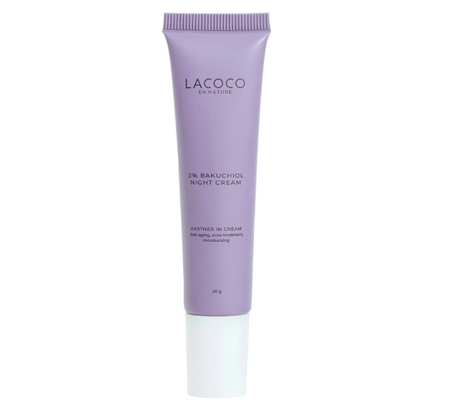 Lacoco Bakuchiol Night Cream Penghilang Bekas Jerawat di Alfamart