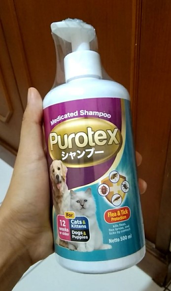 Purotex Medicated Shampoo Untuk Kucing