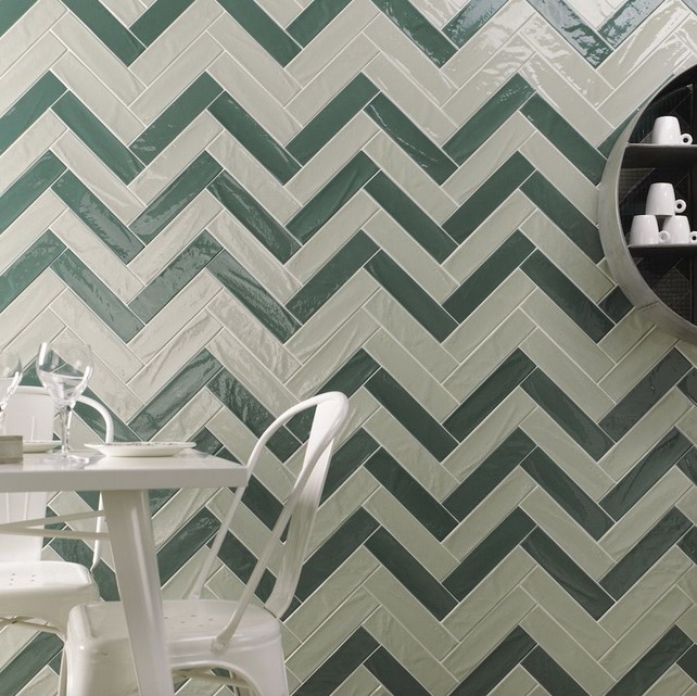 Desain Dinding Cafe Kekinian Tiles Pattern