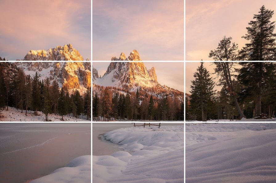 rule of thirds landscape photography